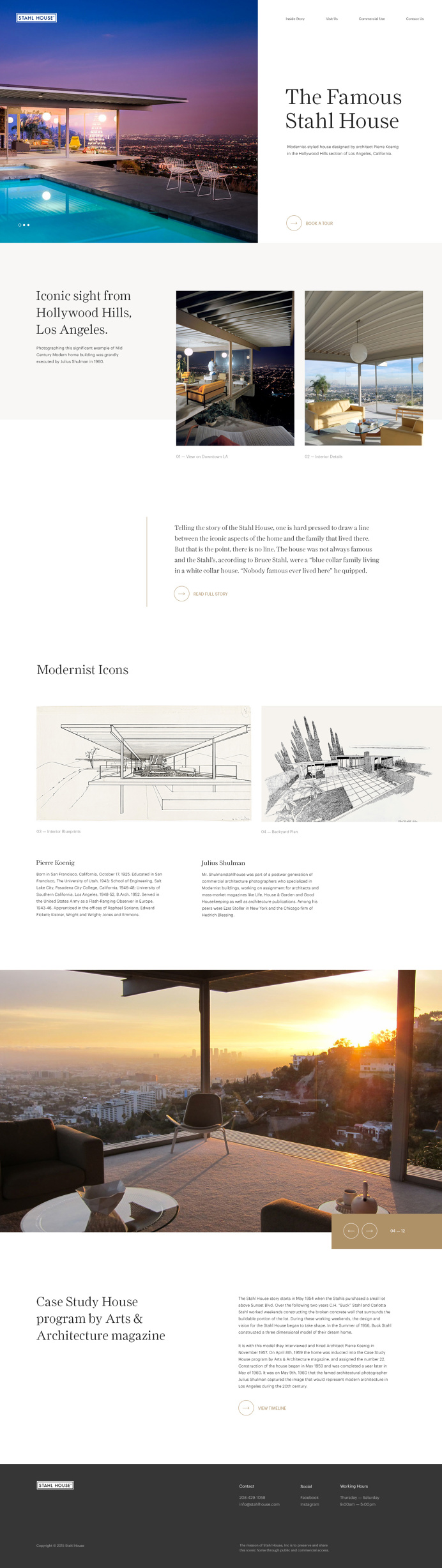 Stahl house — Website