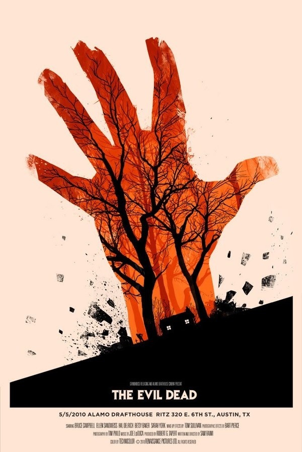 The Evil Dead OLLY MOSS DOT COM #movie #retro #poster