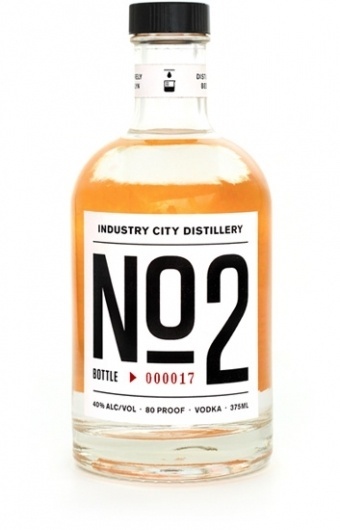 Industry City Distillery #packaging #vodka #typography