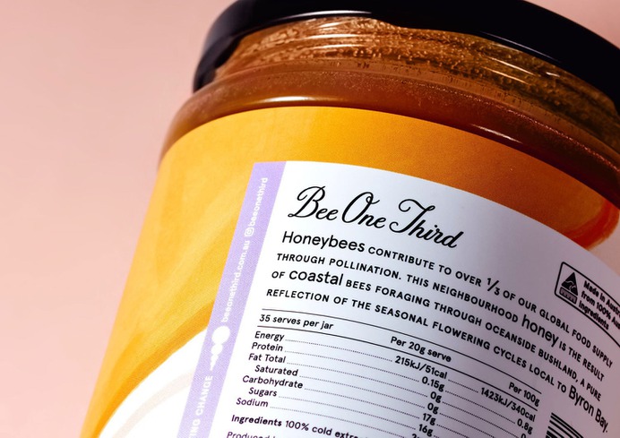 Bee One Third Packaging - Mindsparkle Mag Gangplank designed the packaging for Bee One Third – a beekeeping initiative founded on the premise that one third of our global food supply depends on bee pollination. #logo #packaging #identity #branding #design #color #photography #graphic #design #gallery #blog #project #mindsparkle #mag #beautiful #portfolio #designer