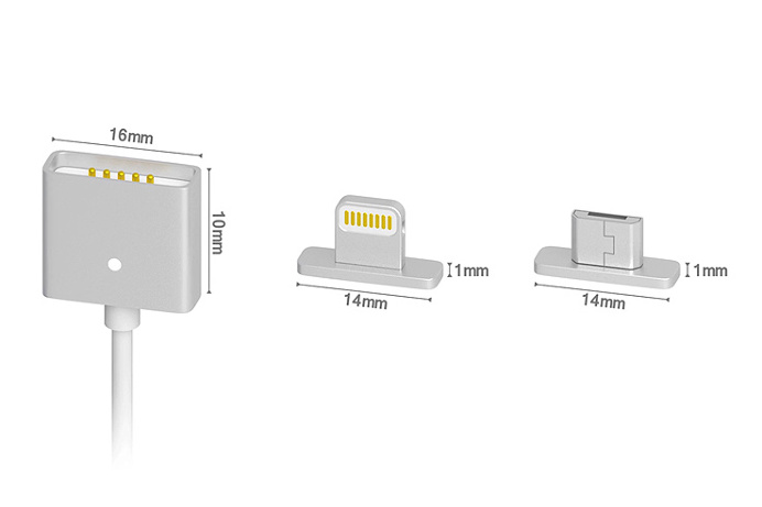 The ZAPTIP is a fast phone #charger with a magnetic tip that connects with a snap. It works on any #device that uses micro USB or Apple ligh