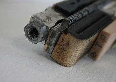 for the love of type: Type Gun & the B B Bird #linotype #gun #typography