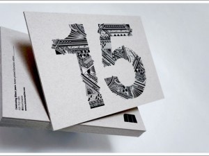 Fifteen: Illustrated Type Screen-print #lettering #screen #printing #illustration #hand