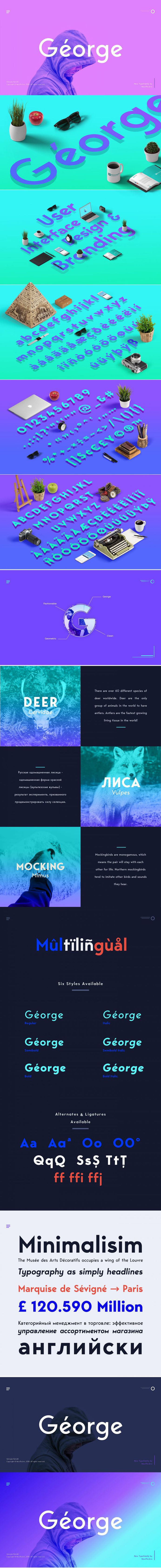 George Sans Geometric Font