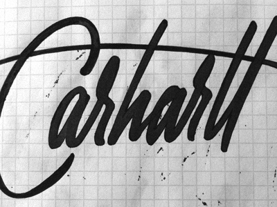 Carhartt #lettering #hand #typography