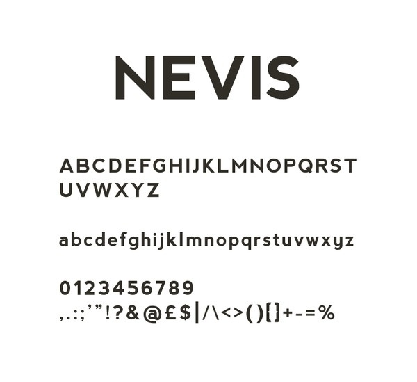 nevis #font #typeface