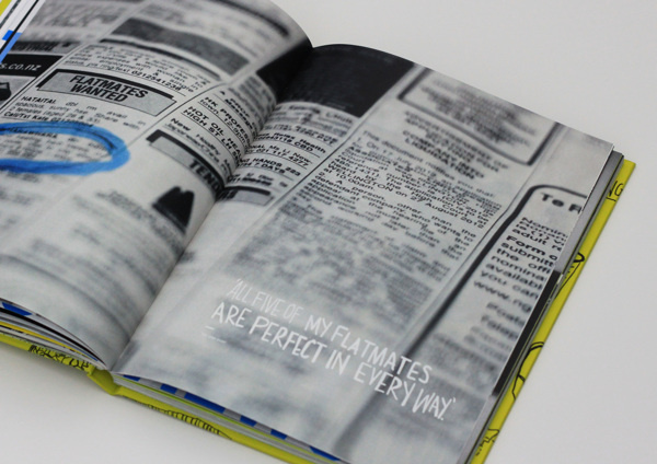 Flatmate's Handbook #white #design #rules #book #black #hand #illustration #photography #written #and #type #list #typography