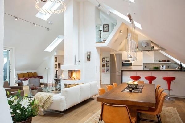 A Bright Loft in Kungsholmen #loft #kungsholmen
