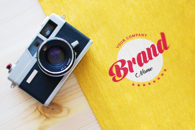 Logo and camera mock up Free Psd. See more inspiration related to Logo, Mockup, Template, Camera, Web, Website, Mock up, Templates, Website template, Mockups, Up, Web template, Realistic, Real, Web templates, Mock ups, Mock and Ups on Freepik.