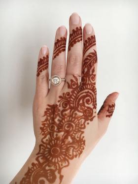 Diamond ring on my hand, love in my heart