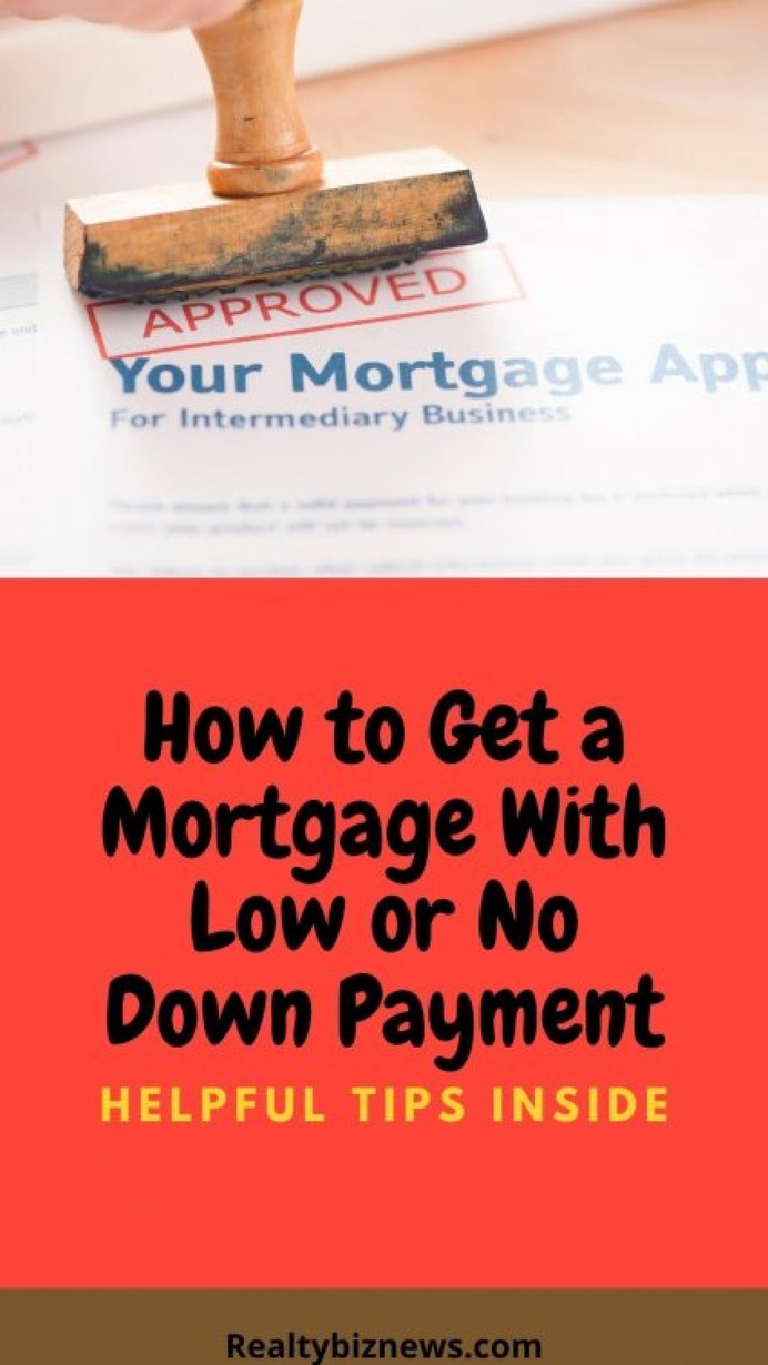 Mortgage Programs to Buy a House With Low or No Down Payment Infographic