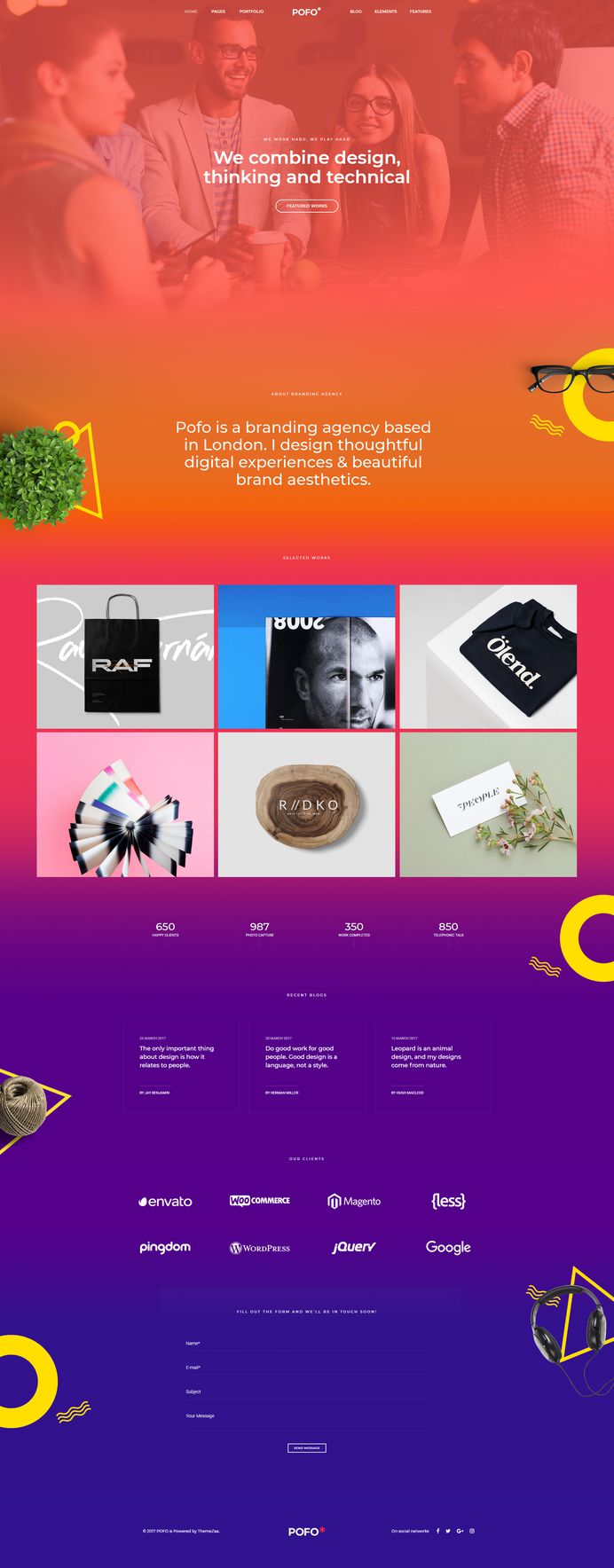Pofo - #Creative #Portfolio and #Blog #WordPress Theme for Creative #Designer by #ThemeZaa