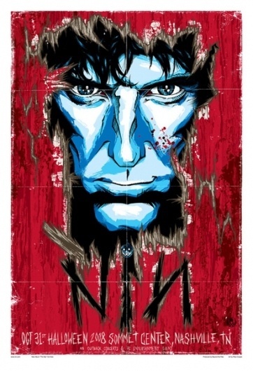 GigPosters.com - Nine Inch Nails #nin #design #illustration #rhys #poster #cooper