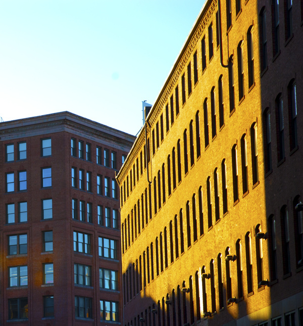 Photography #yellow #urban #city #color #buildings #boston #warehouse