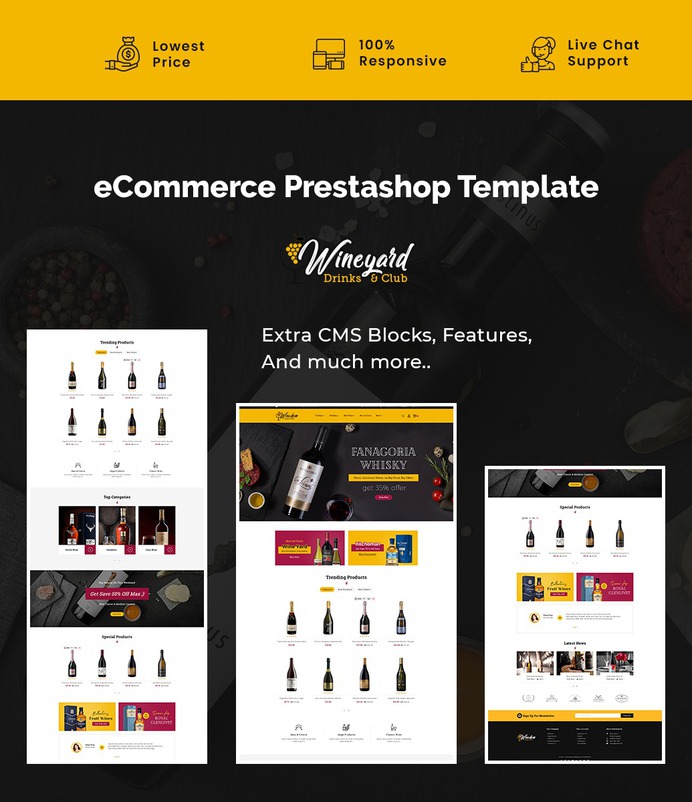 #Winedom - #Drinks & #Tobacco - #Prestashop #Responsive #Theme #eCommerce #Website #Design #Template