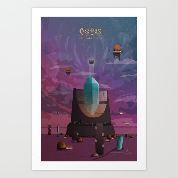 The high Tower Art Print