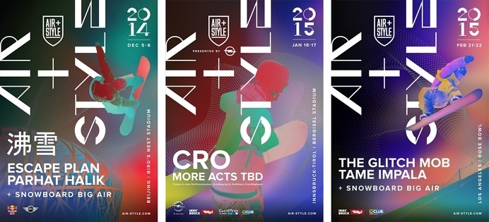 #poster #snowboard #gradients #graphic #typography