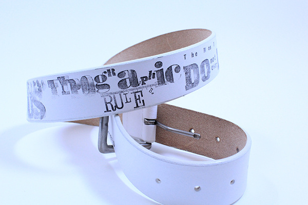 print #type #belt #typography