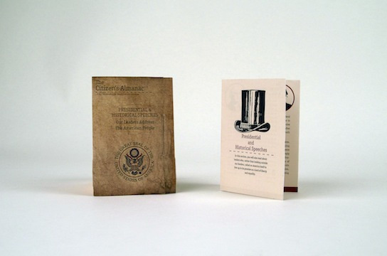 Citizen's Almanac Brochure on Behance #citizens #almanac #photography #hat #brochure #america #pamphlet #abe