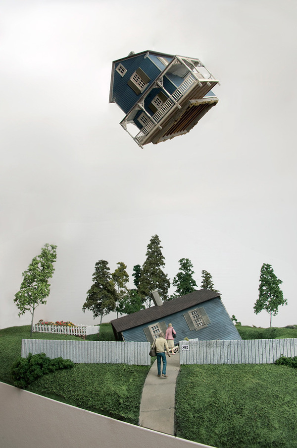 Secrets and Tragedy Abound Inside Thomas Doyle's Ominous DioramasMarch 31 #surreal #sculpture #diorama