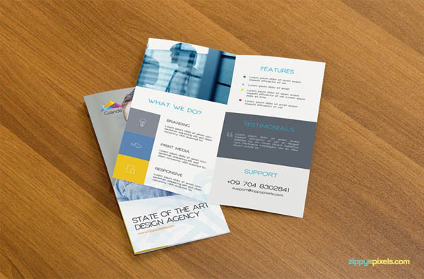 Free Bifold Brochure Mockup