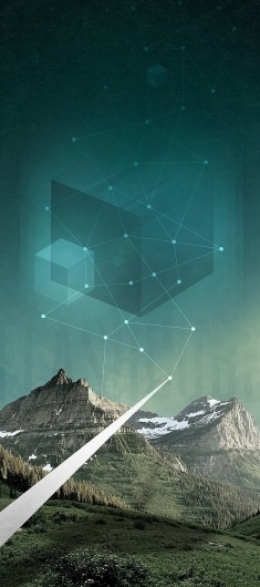 Flash Cube #mountain #photo #landscape #illustration #energy #flash #cube