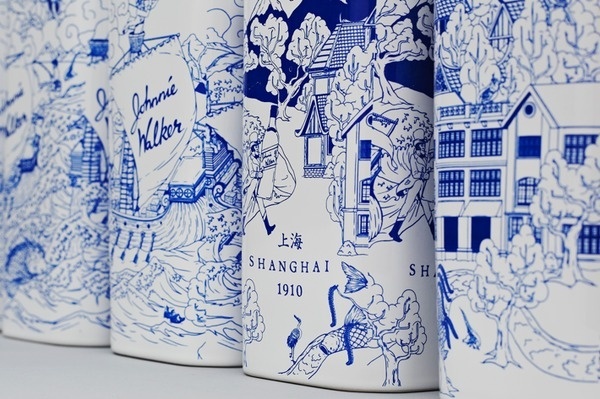 LOVE Creative / Chris Martin / Johnnie Walker House image #print #bottle #illustration