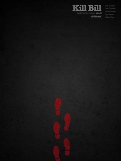 I Watch Stuff - More Tarantino Posters -- In That Minimalist Style That's All the Rage! #design #tarantino #poster #film #minimalist