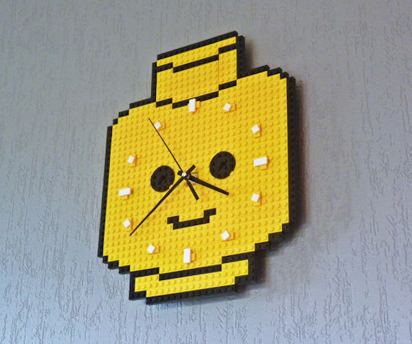 Clock Made Of Lego Bricks – Minifig Head #tech #flow #gadget #gift #ideas #cool