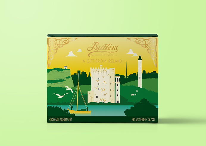 Butlers Chocolates #packaging #chocolate #travel #illustration #branding #design #packaging #chocolate #travel #illustration #branding #desi