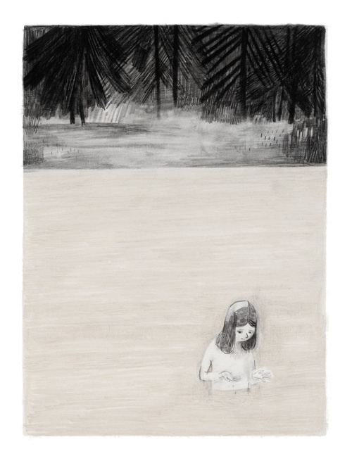 Jane, the Fox and Me: A Gorgeous Graphic Novel about the Travails of Youth Inspired by Charlotte Brönte | Brain Pickings #forest #mirror #illustration #water