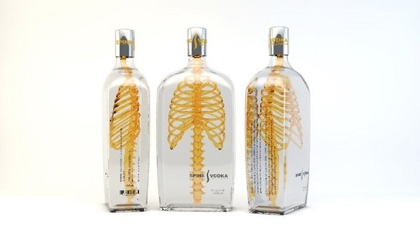 Packaging example #448: Spine Vodka Packaging by Johannes Schulz #packaging #pine #vodka #bottle