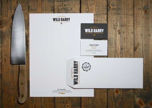 Graphic-ExchanGE - a selection of graphic projects #wild #business #branding #card #harry #envelope #letterhead #logo #knife