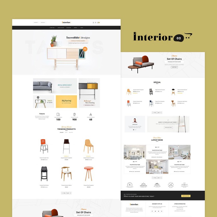 #Interior #Home #Decor #Furniture #Crafts - #Opencart #MultiPurpose #Responsive #Theme | #TemplateTrip #eCommerce #Website #Design #Template