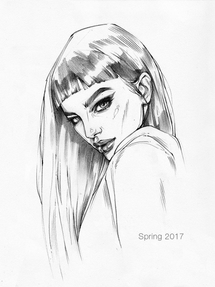 Pencil sketch 6 by AntarcticSpring