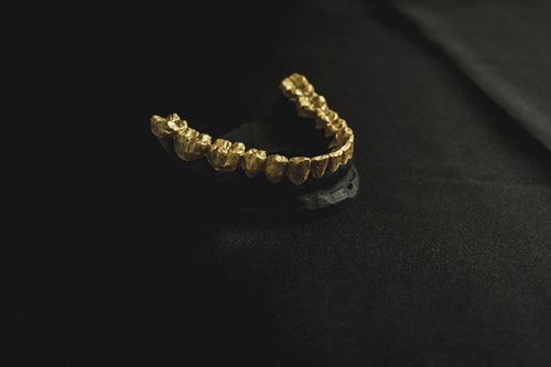 MACHINA NEGRA, www.machinanegra.de Copyright 2014Â www.thecameokid.com #cameokid #machina negra #gold #teeth #black #branding #identity #ho