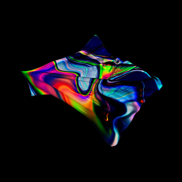 Chrysolina Herbacea by Quentin Deronzier #artwork #cloth #texture #3D #hanging #colors