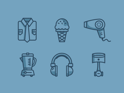 Ecommerce Icons by Justin Schafer for Grain & Mortar.