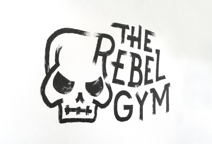 The Rebel Gym mural – by Studio Lookout #mural #gym #painting #typography