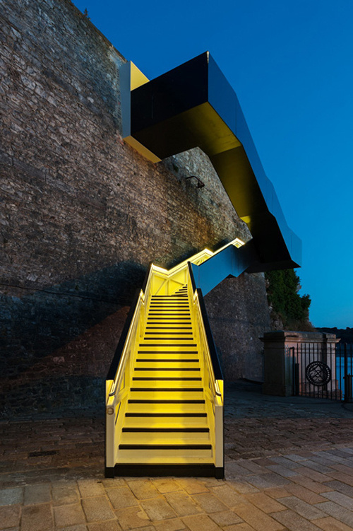CJWHO ™ (Dazzling Cantilevered Staircase at Royal William...) #design #landscape #colors #architecture #stairs