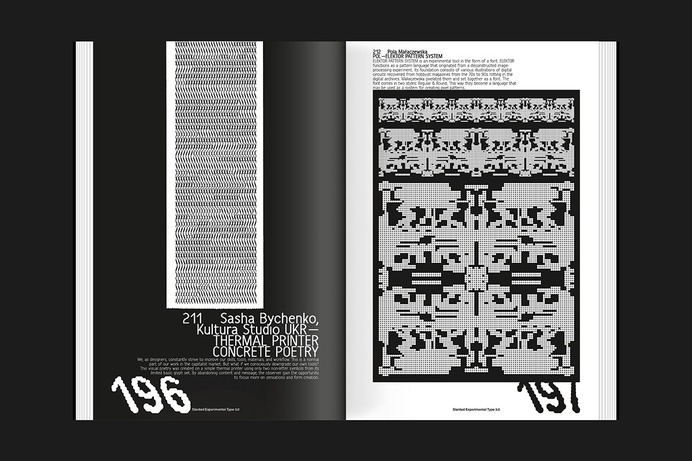 Following the success of the first two editions, Slanted Experimental Type 3.0 has evolved into an ongoing series, each edition exploring groundbreaking approaches in typography and graphic design.

The third edition, developed in collaboration with students from Dortmund University of Applied Sciences and Arts under the direction of Prof. Lars Harmsen and Andreas Ruhe, introduces entirely new content, pushing the boundaries of creative experimentation. When borders are drawn arbitrarily, they often disregard geographical, ethnic, or historical realities, sparking tension and conflict. While these themes might seem distant from typography, applying such reflections to design offers intriguing challenges. Designers often grapple with their role in a consumer-driven system, questioning the purpose of their work. Yet, they hold the power to choose projects, cross boundaries, and explore uncharted paths.

This project delves into design strategies that embrace accidents, imprecision, and unconventional methods, showcasing fonts born from unique concepts or systems. From AI-generated typefaces to variable fonts, Slanted Experimental Type 3.0 challenges norms and redefines the design process. 

An invitation to venture into uncharted territory, shift perspectives, and question the lines we draw—both in design and beyond.

Publisher: Slanted Publishers
Editors: Lars Harmsen, Andreas Ruhe & students of University of Applied Sciences and Arts Dortmund
Design: Adelisa Ljesnjanin, Fabian Meyer, Franziska Prüsener, Jule Orlik, Nele Kreuger, Nihal Türkyilmaz, Tim Stange
Release: February 2025
Format: 16 × 24 × 1,7 cm
Volume: 288 pages
Language: English
Printing: Offset printing by Printmedia Solutions
Workmanship: Softcover with thread-stitching
ISBN: 978-3-948440-81-7
Price: € 22.–