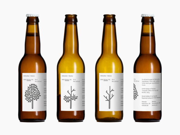 Mikkeller Wild WinterÂ Ale #beer #tree #packaging #label #minimal #type