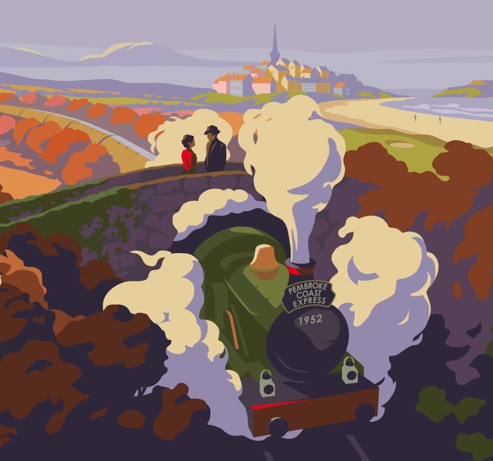 #Pembrokeshire #Coast #National #Park #Film #Season #Poster #Campaign #Illustration