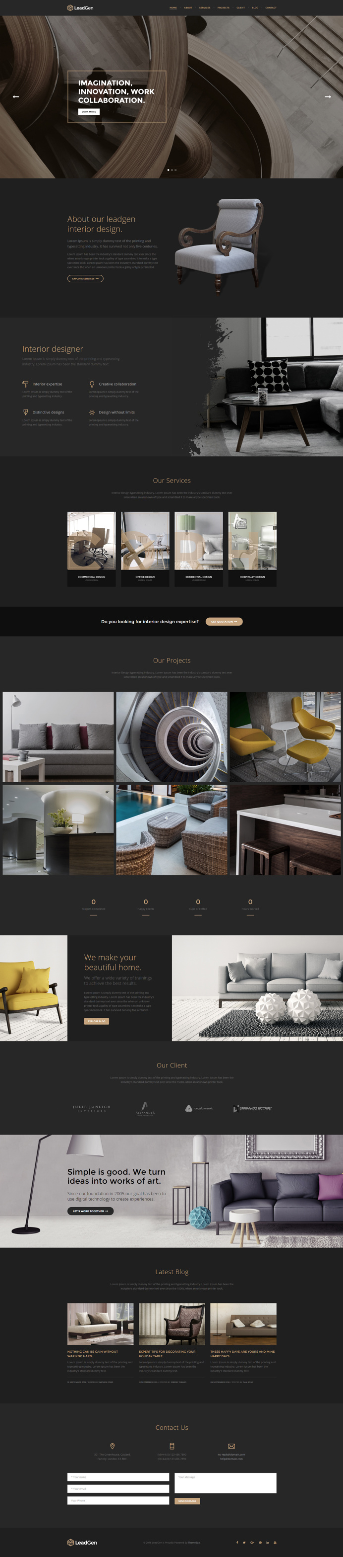 LeadGen Marketing Landing Page - Interior Design, buy - https://goo.gl/KD0bMP