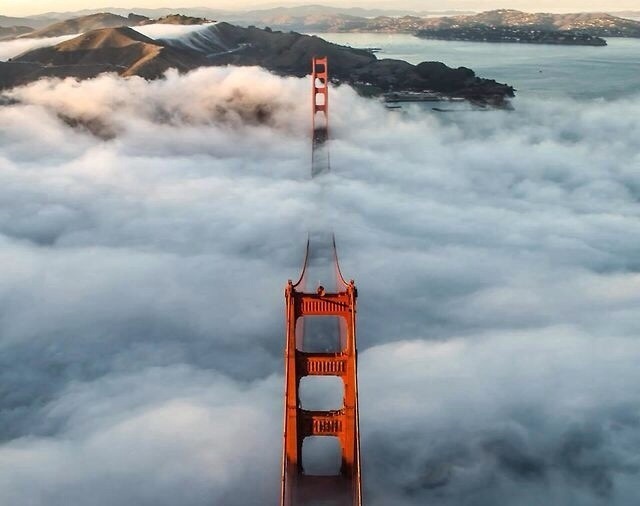 T H E D I G G E S T . C O M #fog #san #landscape #gate #golden #francisco #bridge