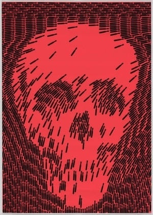 MoMA | The Collection | Shigeo Fukuda. No More. 1968 #silkscreen #more #shigeo #japanese #fukuda #poster #skull #no