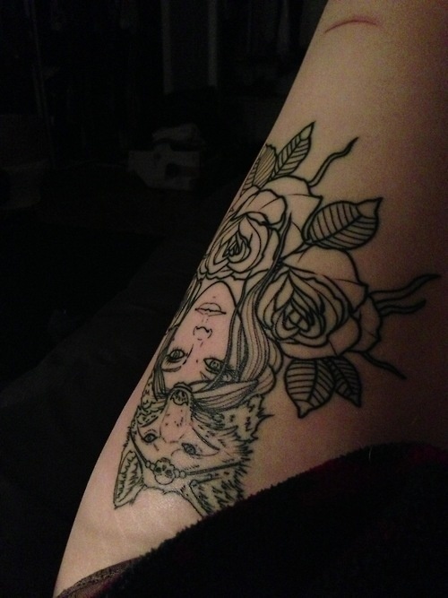 Done by Solomon Trofatter at Splash of Color in East Lansing, MI #wolf