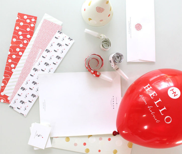 Hob Nob Stationery Package • Stitch Design Co. #branding #packaging #design #co #hob #stationery #stitch #nob
