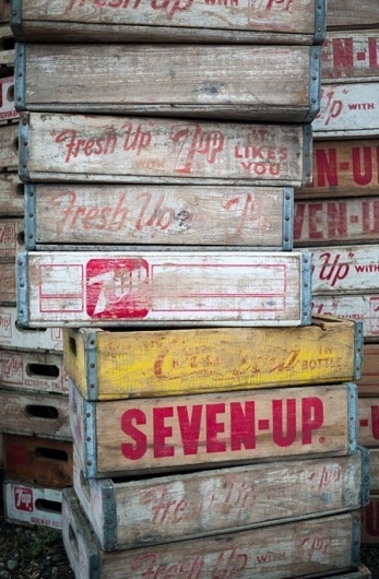 SHIP & ANCHOR #crate #packaging #7up #fresh #up #vintage #soda #cola
