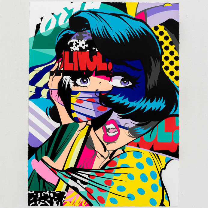 #illustration #burn #woman #pop #art # colors